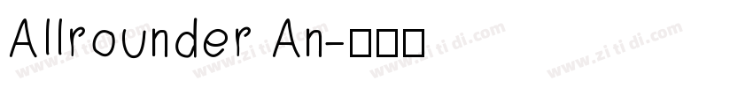 Allrounder An字体转换